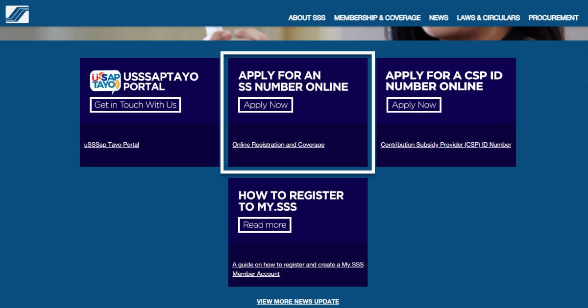 Get your SSS number online
