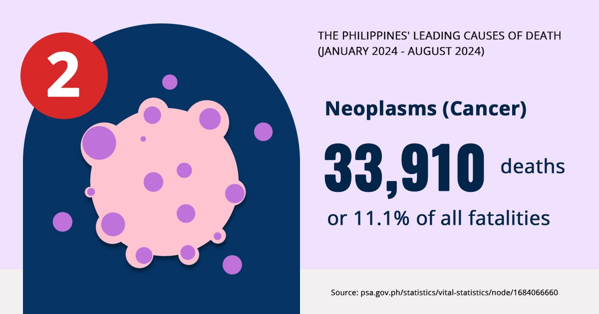 Top 3 causes of death in the Philippines