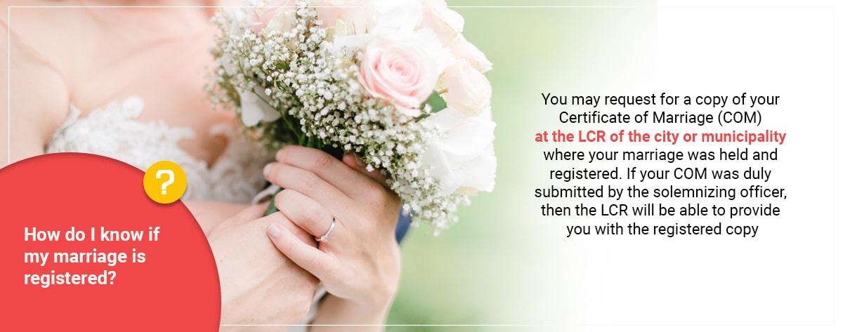 How to know if marriage is registered